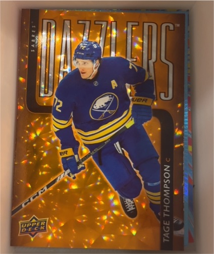 2025-26 Upper Deck Series 1 #DZ-15 Tage Thompson Blue Dazzlers Buffalo Sabres — front