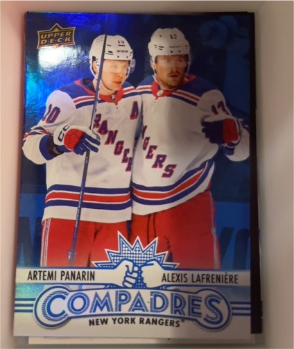 2025-26 Upper Deck Series 1 #CM-15 Artemi Panarin Alexis Lafreniere Compadres — front