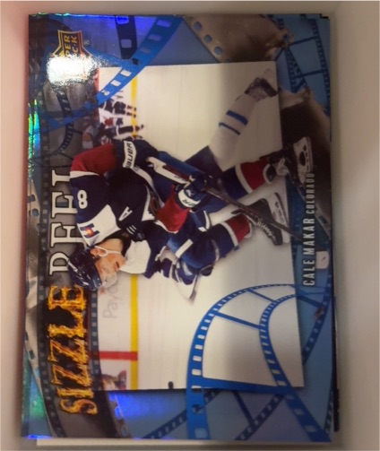 2025-26 Upper Deck #SR-1 Cale Makar Sizzle Reel — front