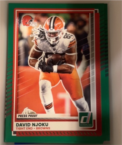 2025 Panini Donruss #98 David Njoku — front