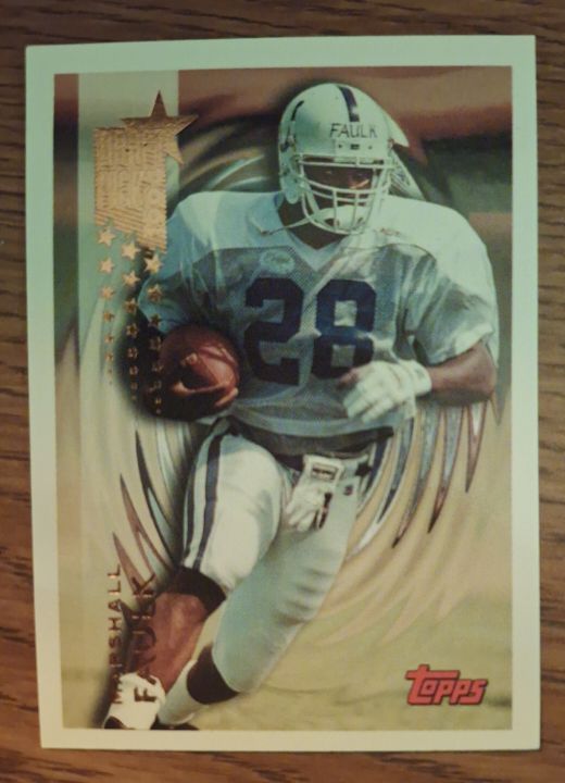 1994 Topps #445 Marshall Faulk Rookie Card — front