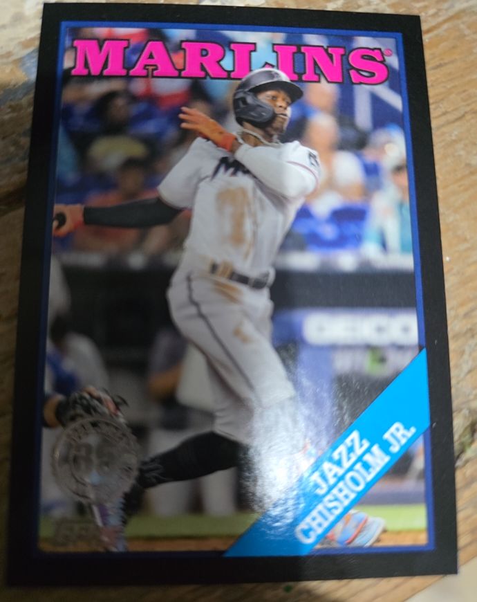 2023 Topps 1988 Topps Baseball 35th Anniversary #T88-77 Jazz Chisholm Jr. — front