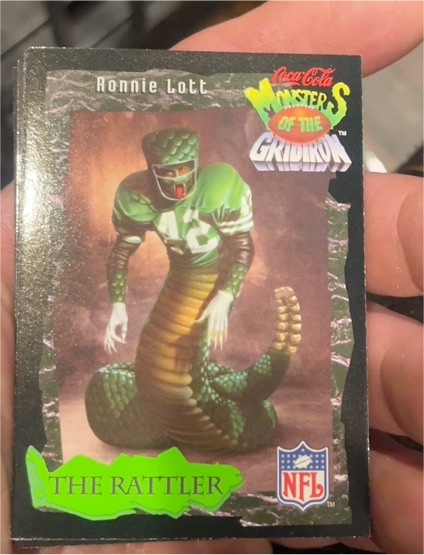 1994 Coca-Cola Monsters of the Gridiron #23 Ronnie Lott — front