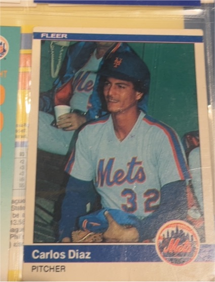 1984 Fleer #583 Carlos Diaz — front