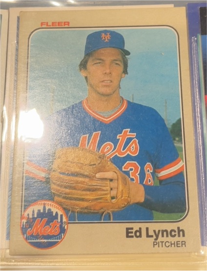 1983 Fleer #549 Ed Lynch — front
