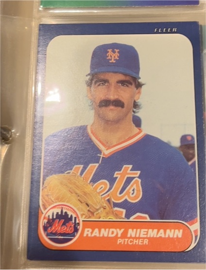 1986 Fleer #84 Randy Niemann — front