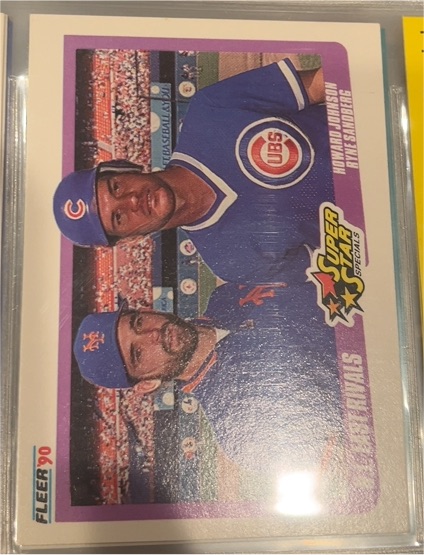 1990 Fleer #639b Howard Johnson / Ryne Sandberg Super Star Specials — front