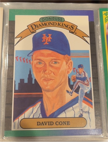 1989 Donruss Diamond Kings #9 David Cone — front