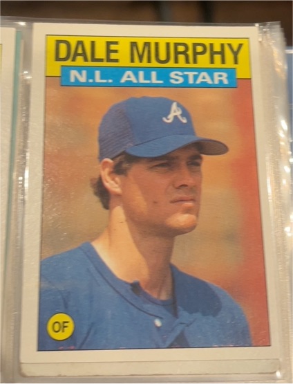1986 Topps #705 Dale Murphy — front
