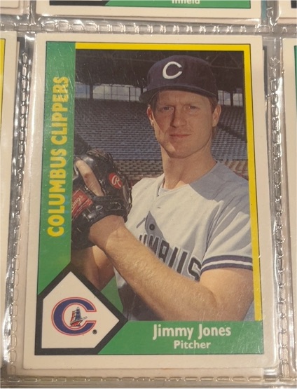 1990 CMC #23 Jimmy Jones Columbus Clippers — front
