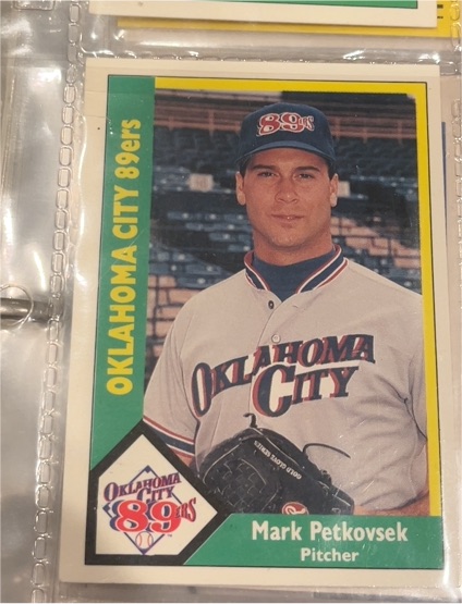 1990 CMC #5 Mark Petkovsek Oklahoma City 89ers — front