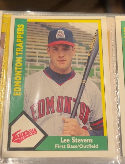1990 CMC #13 Lee Stevens Edmonton Trappers — front