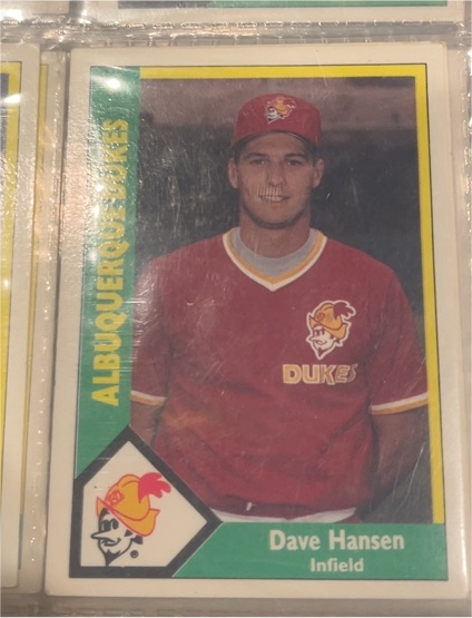 1990 CMC #419 Dave Hansen Albuquerque Dukes — front