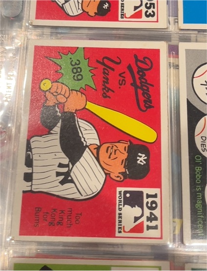 1971 Fleer Laughlin World Series #39 Charlie Keller — front