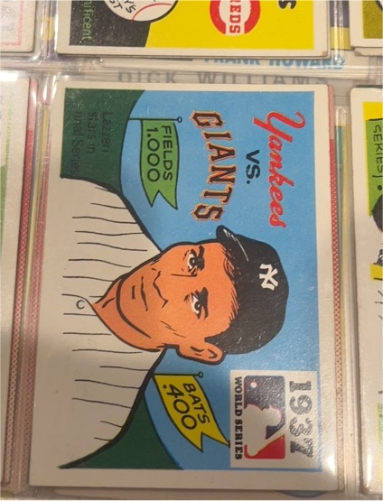 1971 Fleer #35 1937 World Series Yankees vs Giants — front