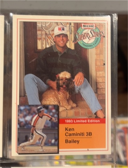 1993 Milk Bone Super Stars #6 Ken Caminiti — front