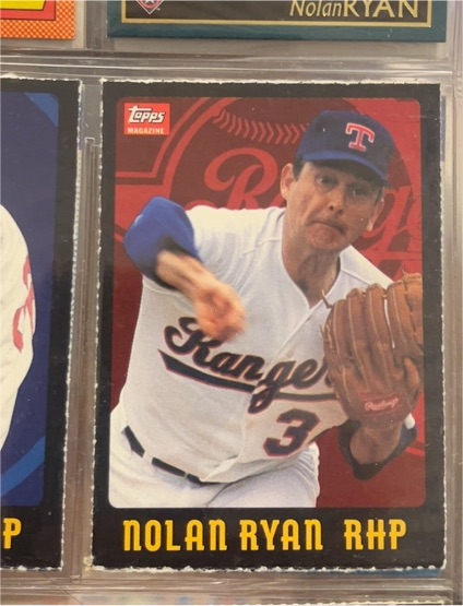 1990 Topps Magazine #110 Nolan Ryan — front