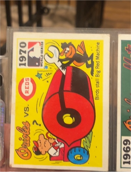 1971 Fleer World Series #68 1970 Orioles vs. Reds — front
