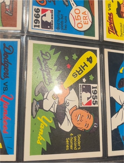 1971 Fleer #53 Duke Snider 1955 World Series Dodgers vs Yankees — front