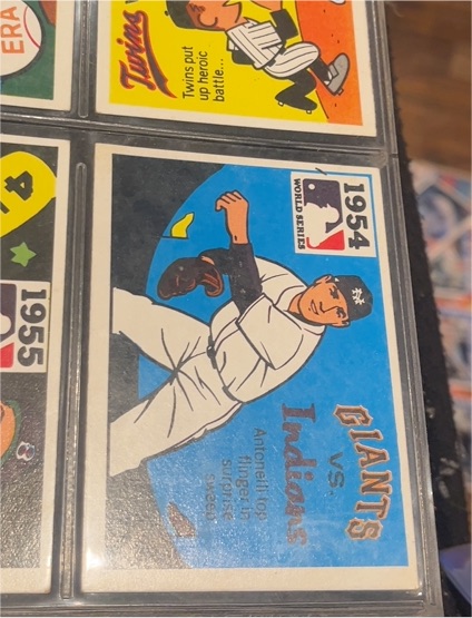 1971 Fleer Baseball 1954 World Series Giants vs Indians #52 — front
