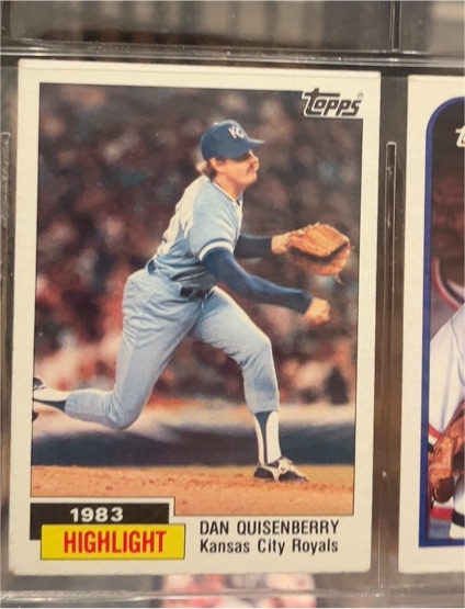 1984 Topps #1983 Highlight Dan Quisenberry — front