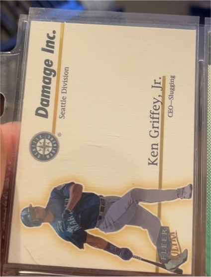 1999 Fleer Ultra Damage Inc. #8 Ken Griffey Jr. — front