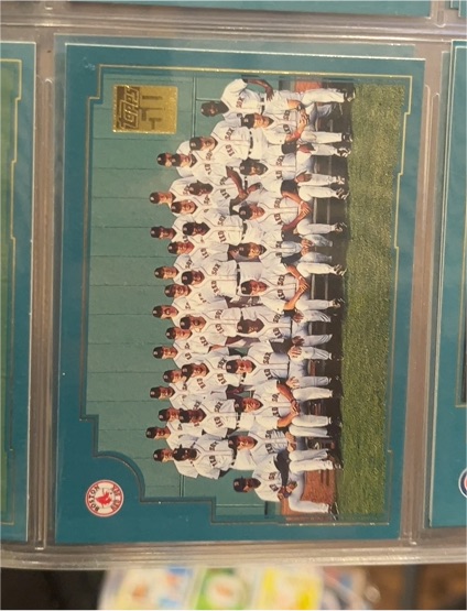 2001 Topps #756 Boston Red Sox — front