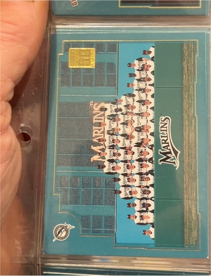 2001 Topps #763 Florida Marlins — front