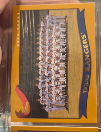 2002 Topps #669 Texas Rangers — front