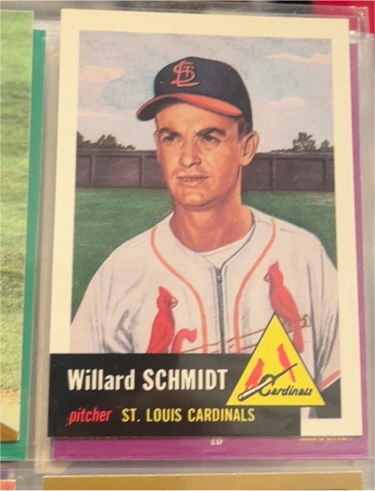 1953 Topps #168 Willard Schmidt — front