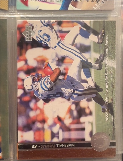 1996 Upper Deck #103 Marshall Faulk — front