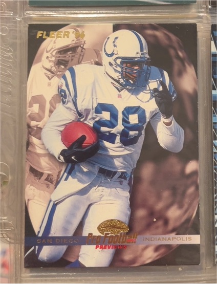 1996 Fleer #193 Marshall Faulk — front
