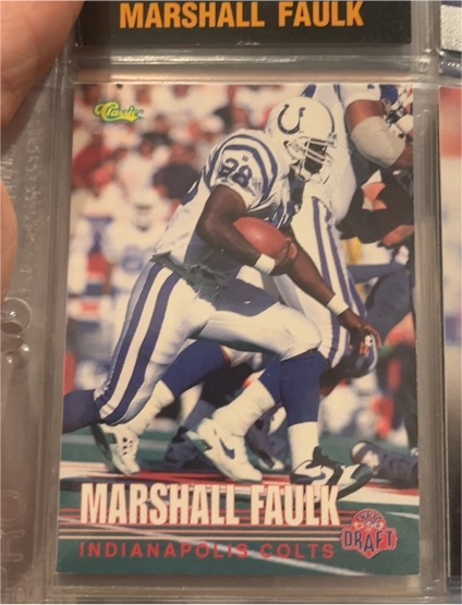 1995 Classic NFL Draft #107 Marshall Faulk — front