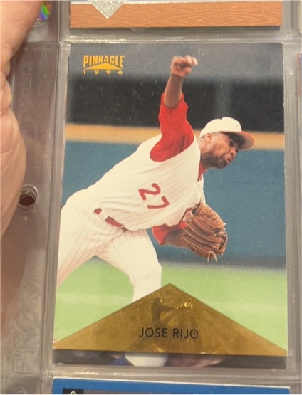 1996 Pinnacle #27 Jose Rijo — front