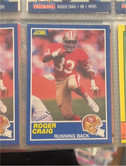 1989 Score #4 Roger Craig — front