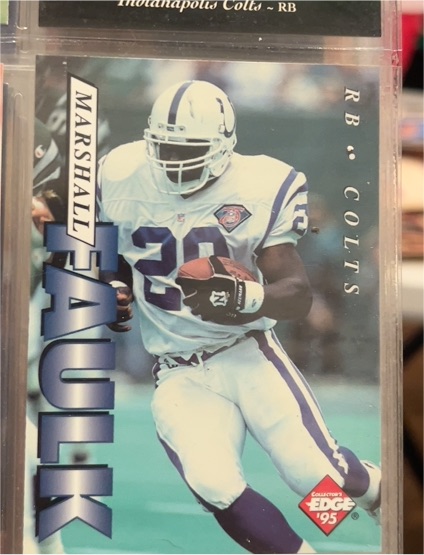 1995 Collector's Edge #82 Marshall Faulk Indianapolis Colts — front
