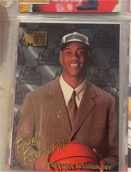 1996-97 Fleer Metal #134 Stephon Marbury Fresh Foundation Rookie — front