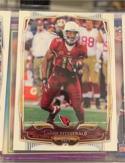 2014 Topps #302 Larry Fitzgerald — front