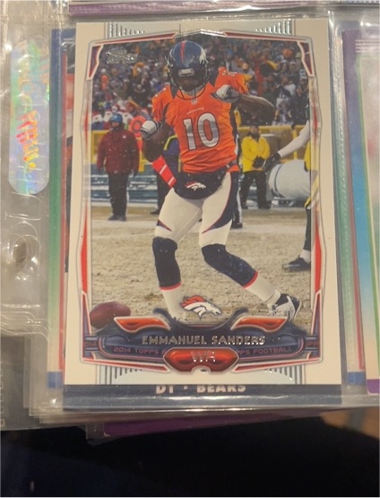 2014 Topps #12 Emmanuel Sanders — front
