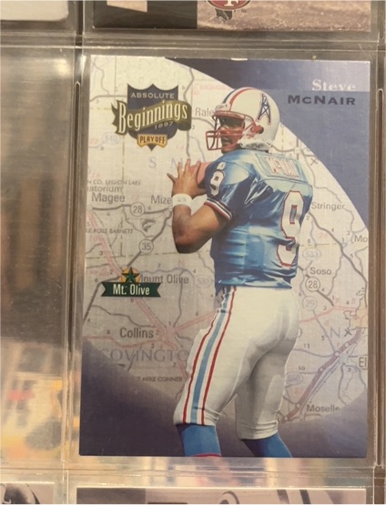 1997 Playoff Absolute Beginnings #120 Steve McNair — front