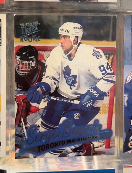 1996-97 Fleer Ultra #161 Sergei Berezin Rookie — front