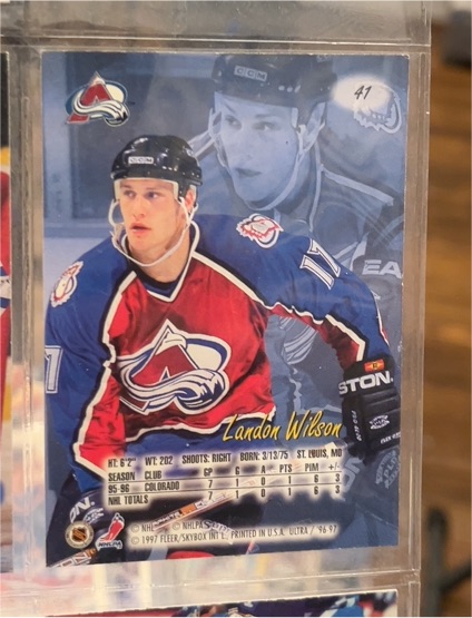 1996-97 Fleer Skybox #41 Landon Wilson — front