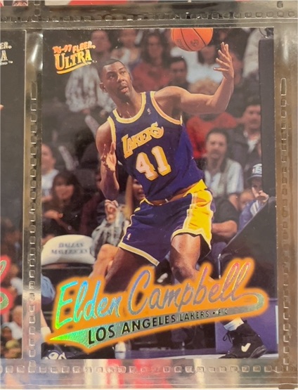 1996 Fleer Ultra #201 Elden Campbell — front