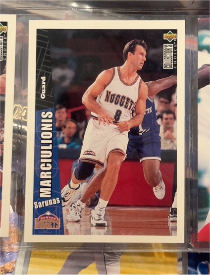 1996-97 Upper Deck Collector's Choice #235 Sarunas Marciulionis — front