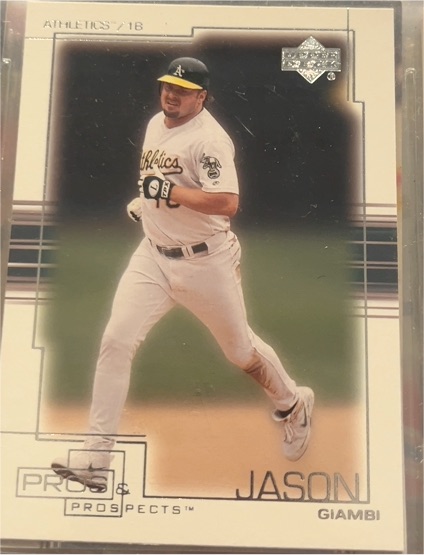 2001 Upper Deck Pros and Prospects #718 Jason Giambi — front