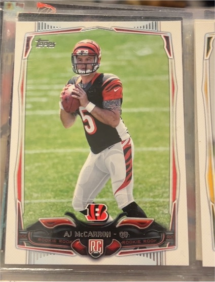 2014 Topps #381 AJ McCarron — front