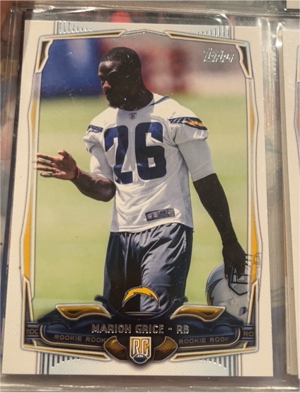 2014 Topps Chrome #122 Marion Grice — front