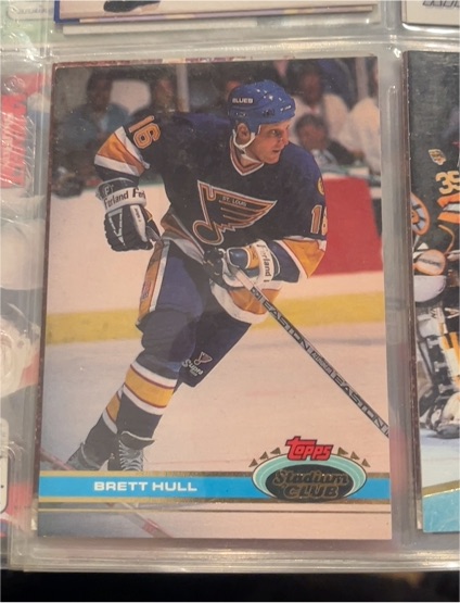 1991-92 Topps Stadium Club #67 Brett Hull — front