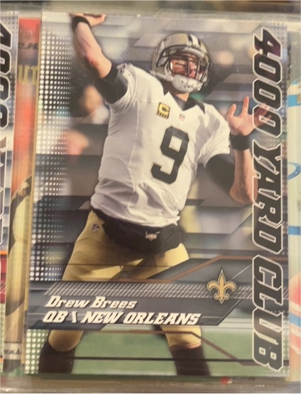 2014 Topps #6 Drew Brees 4000 Yard Club New Orleans Saints — front