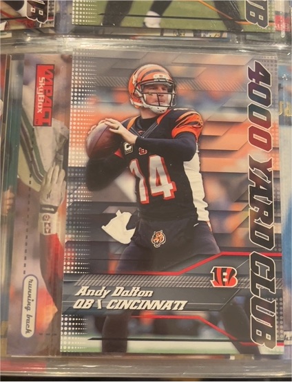 2014 Topps 4000 Yard Club #1 Andy Dalton — front